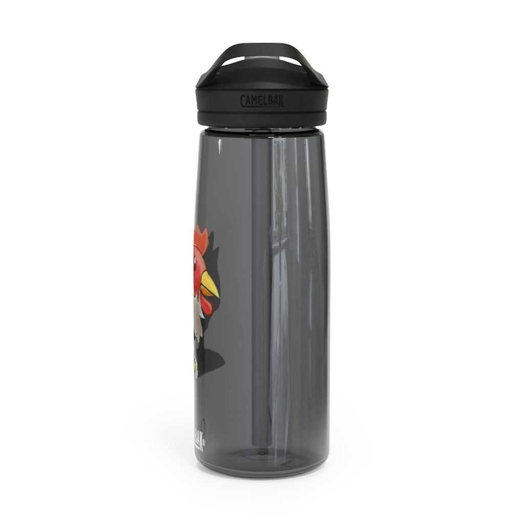 Chicken CamelBak Eddy® Water Bottle in vibrant colors, showcasing its ergonomic design and spill-proof biting valve.