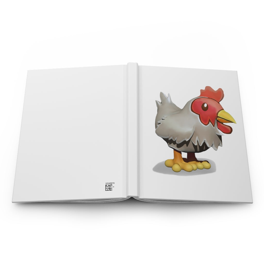 Stylish Chicken Hardcover Journal Matte with customizable covers and lined pages, perfect for personal journaling.