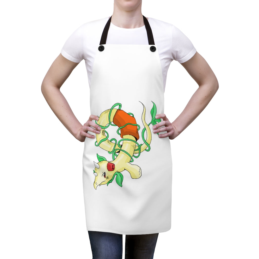 Chickgoton Apron featuring a stylish design with black detachable twill straps, perfect for cooking and grilling.