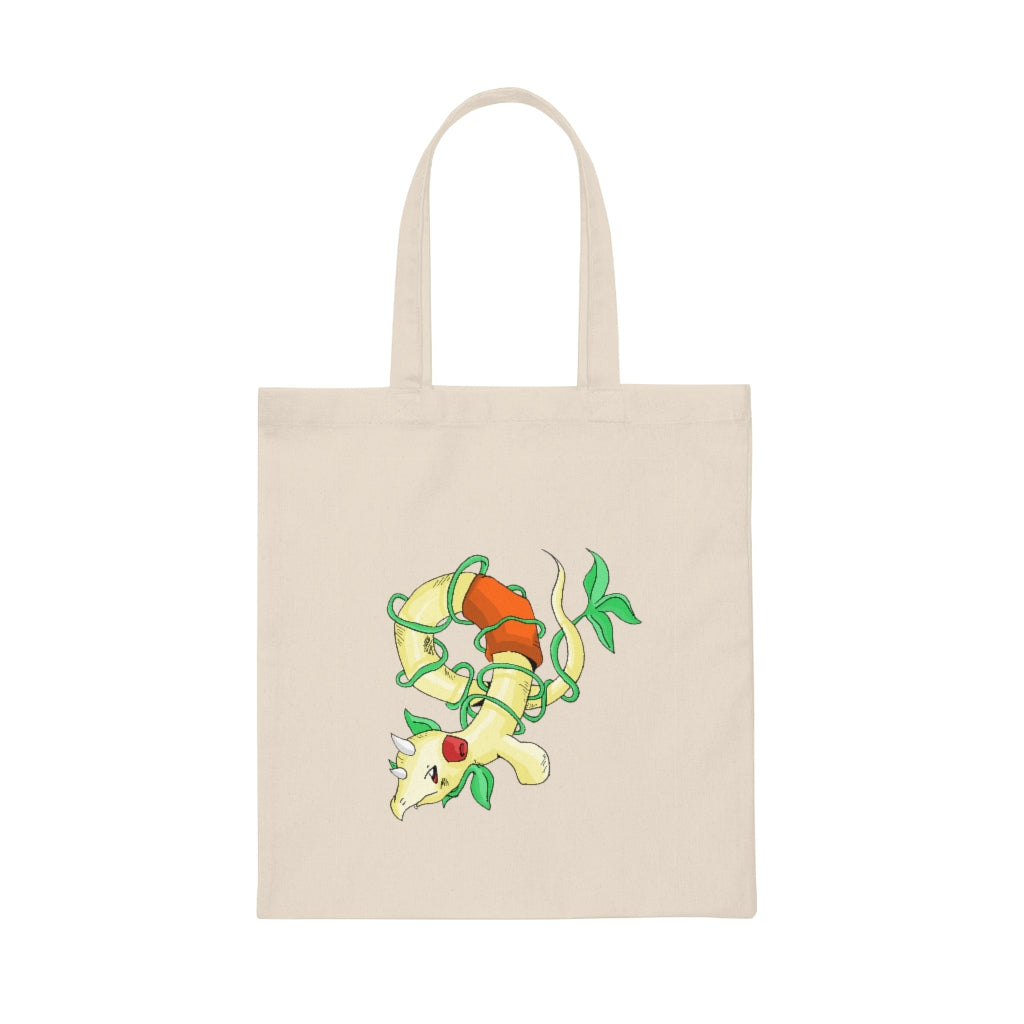 Chickgoton Canvas Tote Bag made of 100% cotton sheeting, featuring reinforced handles and a stylish design.