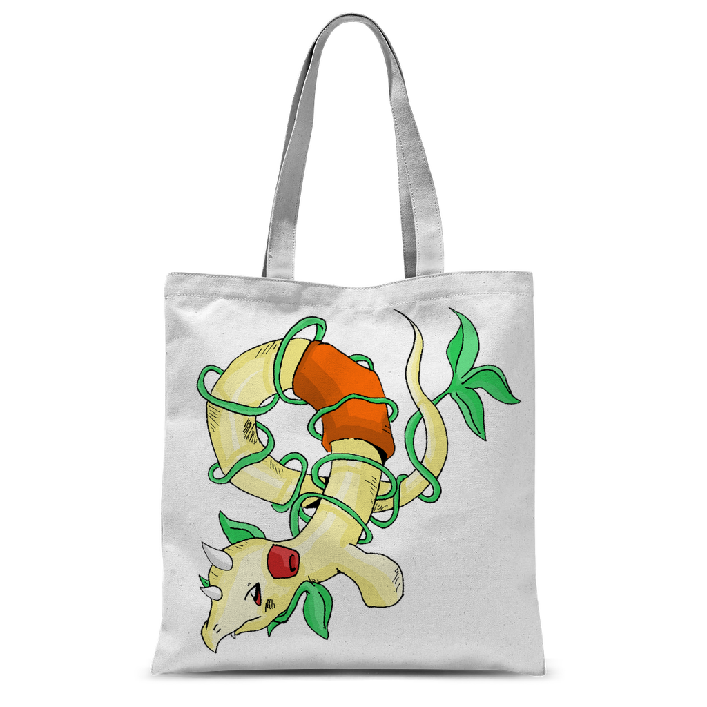 Chickgoton Classic Sublimation Tote Bag made of durable 300D polyester, featuring customizable front and rear design with long handles.