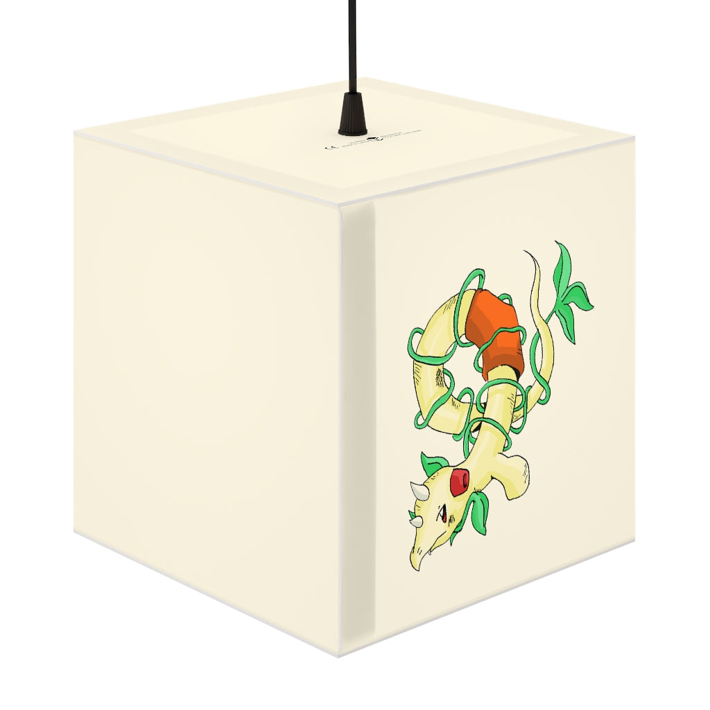 Chickgoton Personalized Lamp showcasing a unique cube design, perfect for home or shop decor.