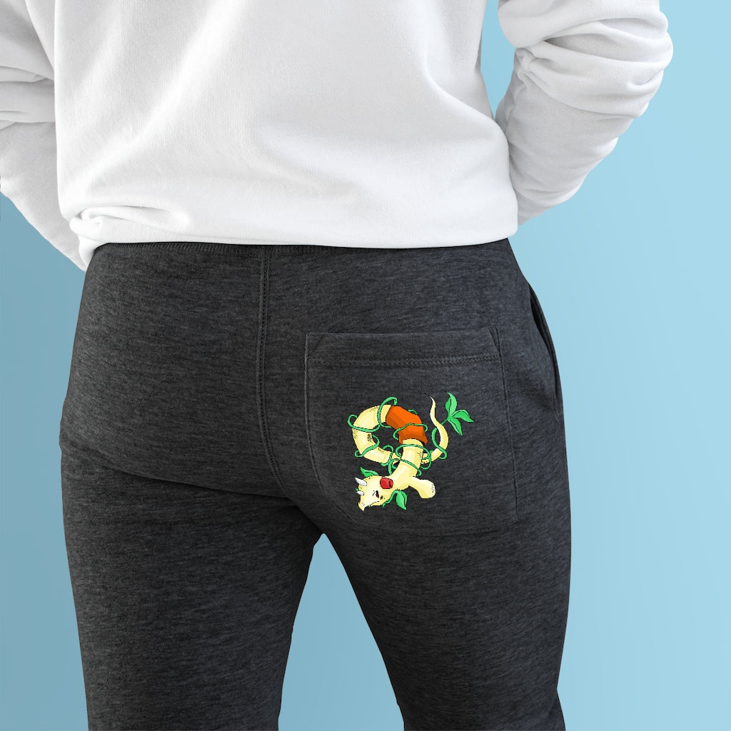 Chickgoton Premium Fleece Joggers showcasing soft fabric, side pockets, and customizable back pocket.