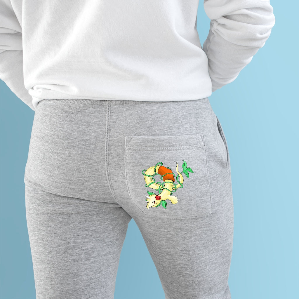 Chickgoton Premium Fleece Joggers showcasing soft fabric, side pockets, and customizable back pocket.