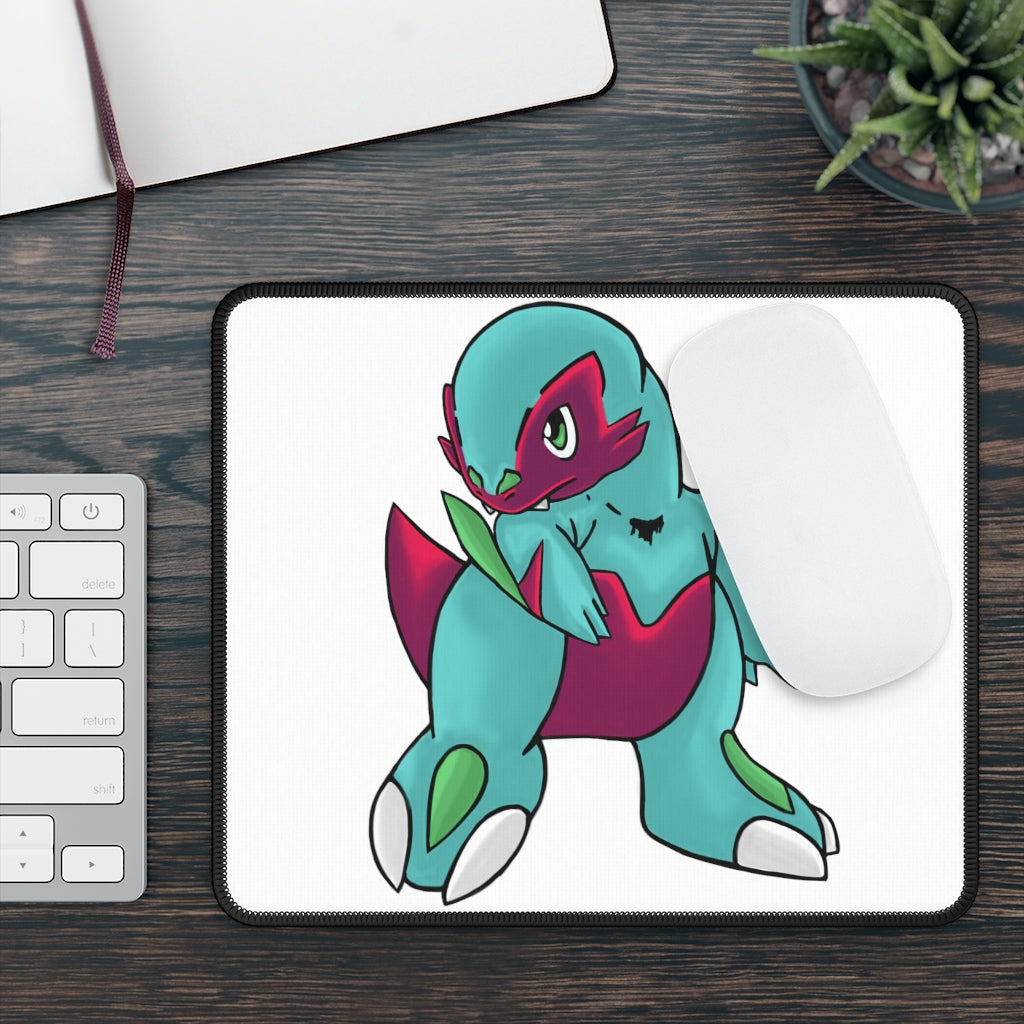 Chiki Gaming Mouse Pad featuring vibrant custom designs and stitched edges, measuring 9x7 inches.