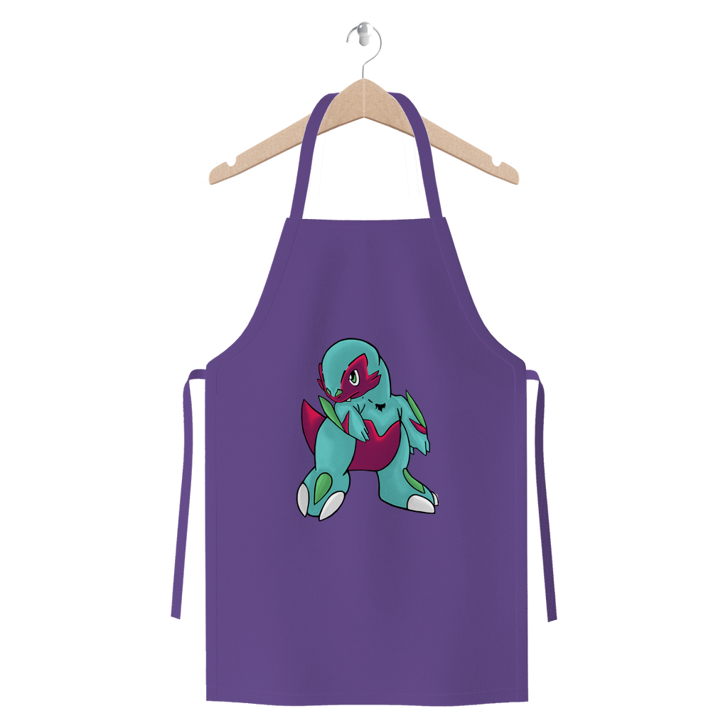 Chiki Premium Jersey Apron made from heavyweight cotton twill, featuring self-fabric ties and available in various colors.