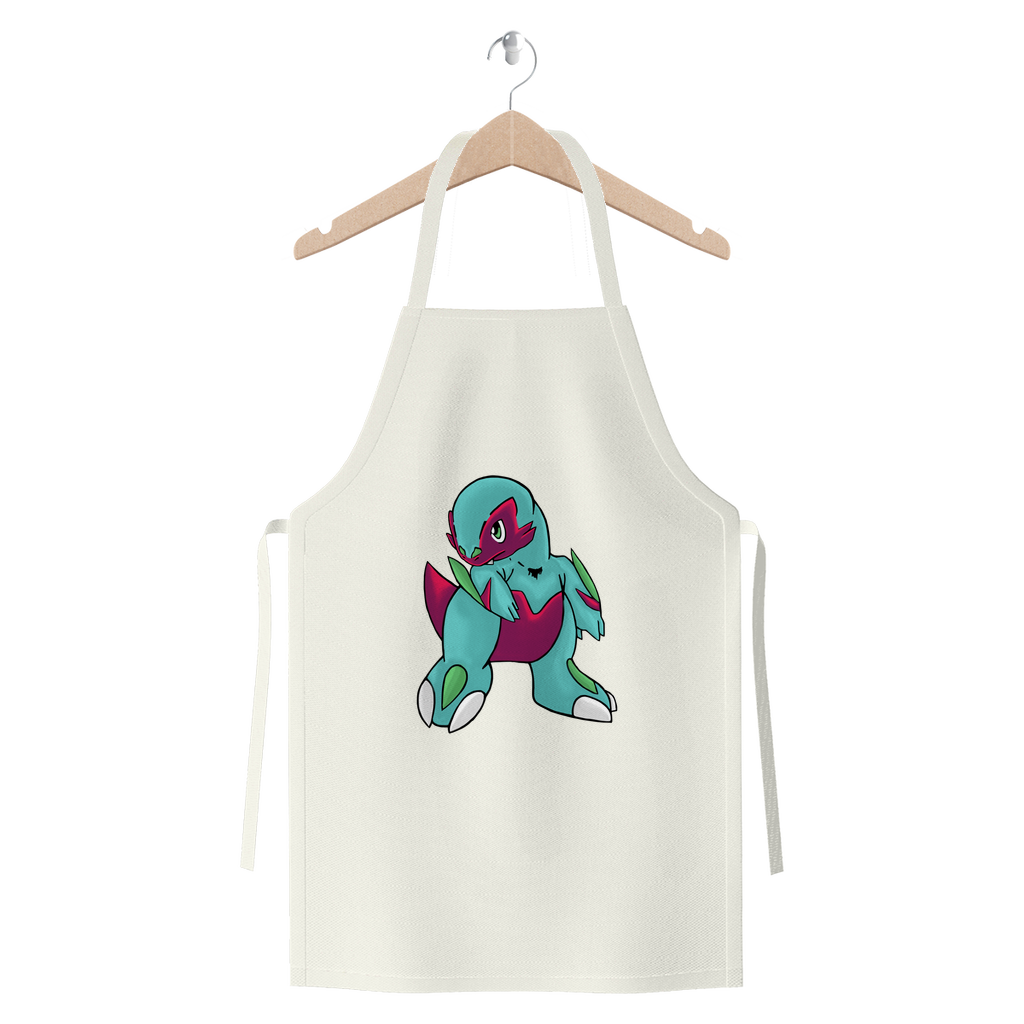 Chiki Premium Jersey Apron made from heavyweight cotton twill, featuring self-fabric ties and available in various colors.