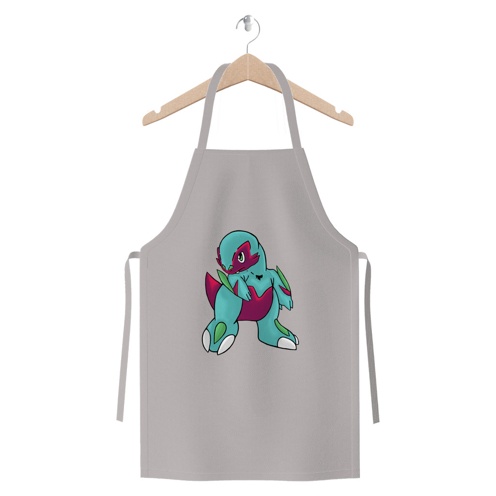 Chiki Premium Jersey Apron made from heavyweight cotton twill, featuring self-fabric ties and available in various colors.