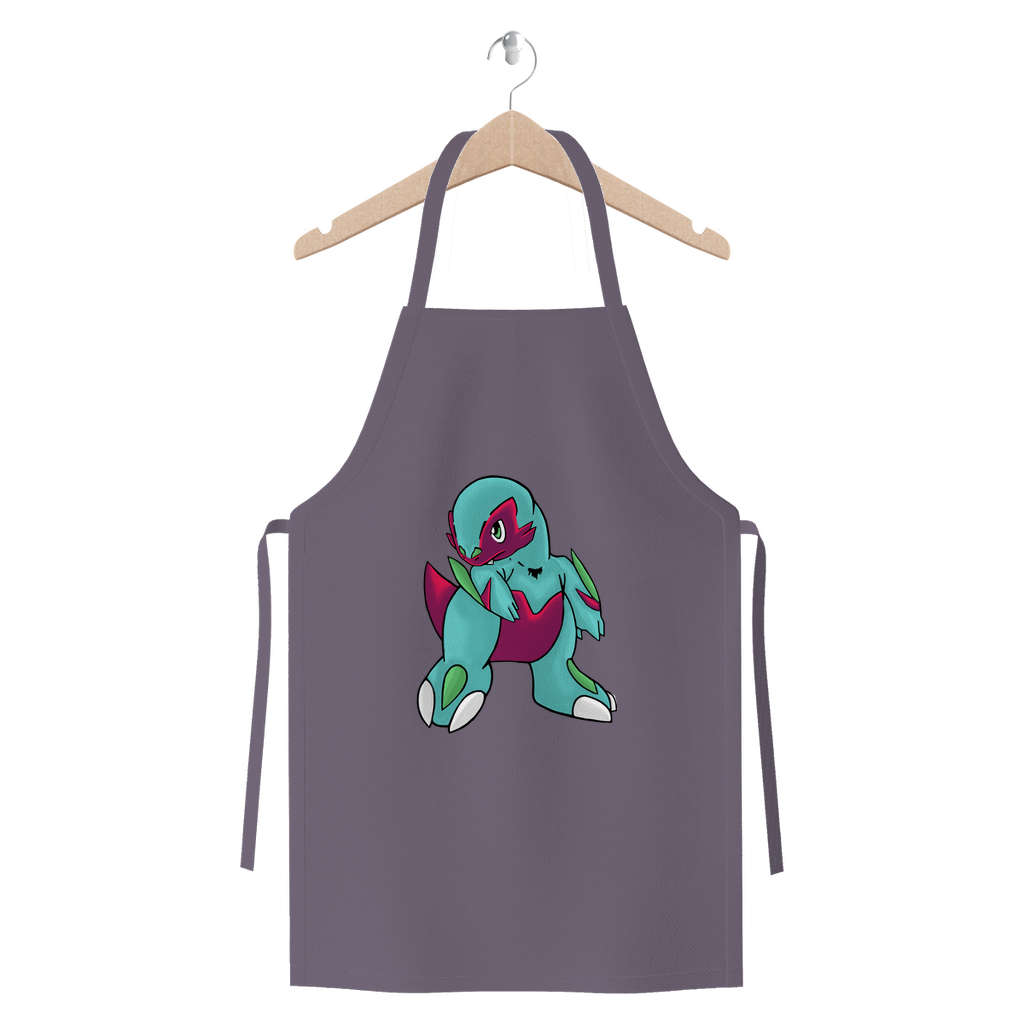 Chiki Premium Jersey Apron made from heavyweight cotton twill, featuring self-fabric ties and available in various colors.