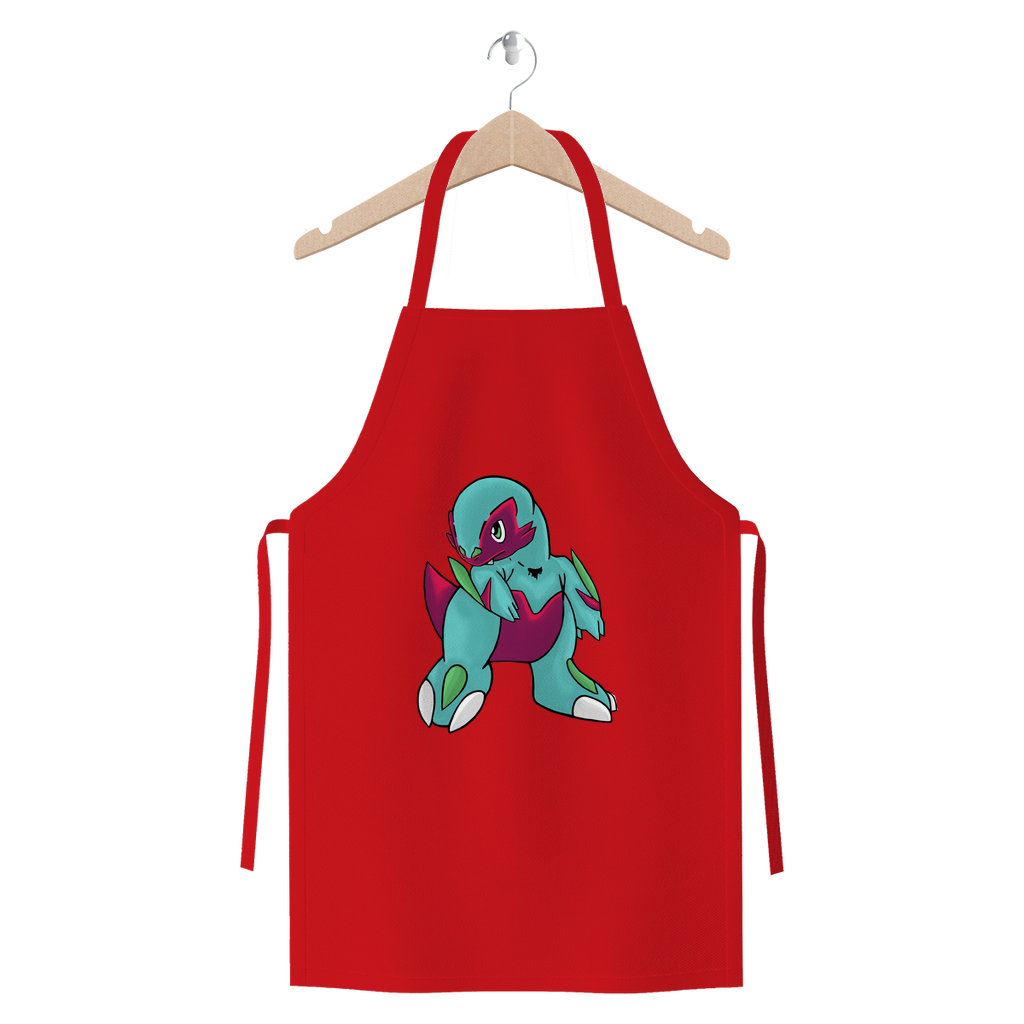 Chiki Premium Jersey Apron made from heavyweight cotton twill, featuring self-fabric ties and available in various colors.