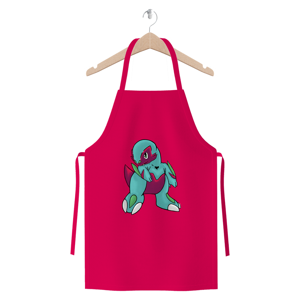 Chiki Premium Jersey Apron made from heavyweight cotton twill, featuring self-fabric ties and available in various colors.