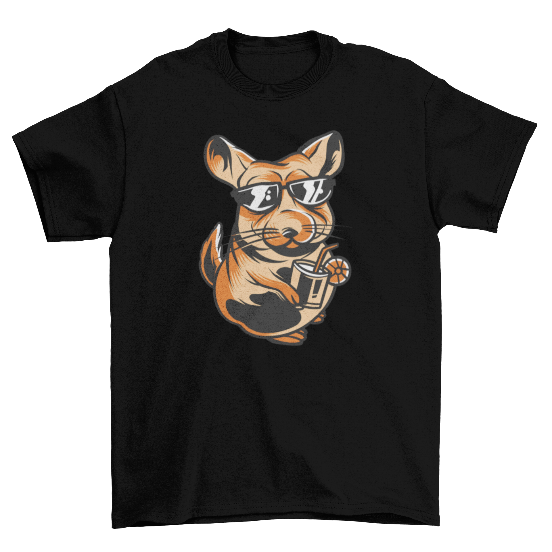 Chill Chinchilla T-Shirt featuring a relaxed chinchilla graphic design on a soft fabric.