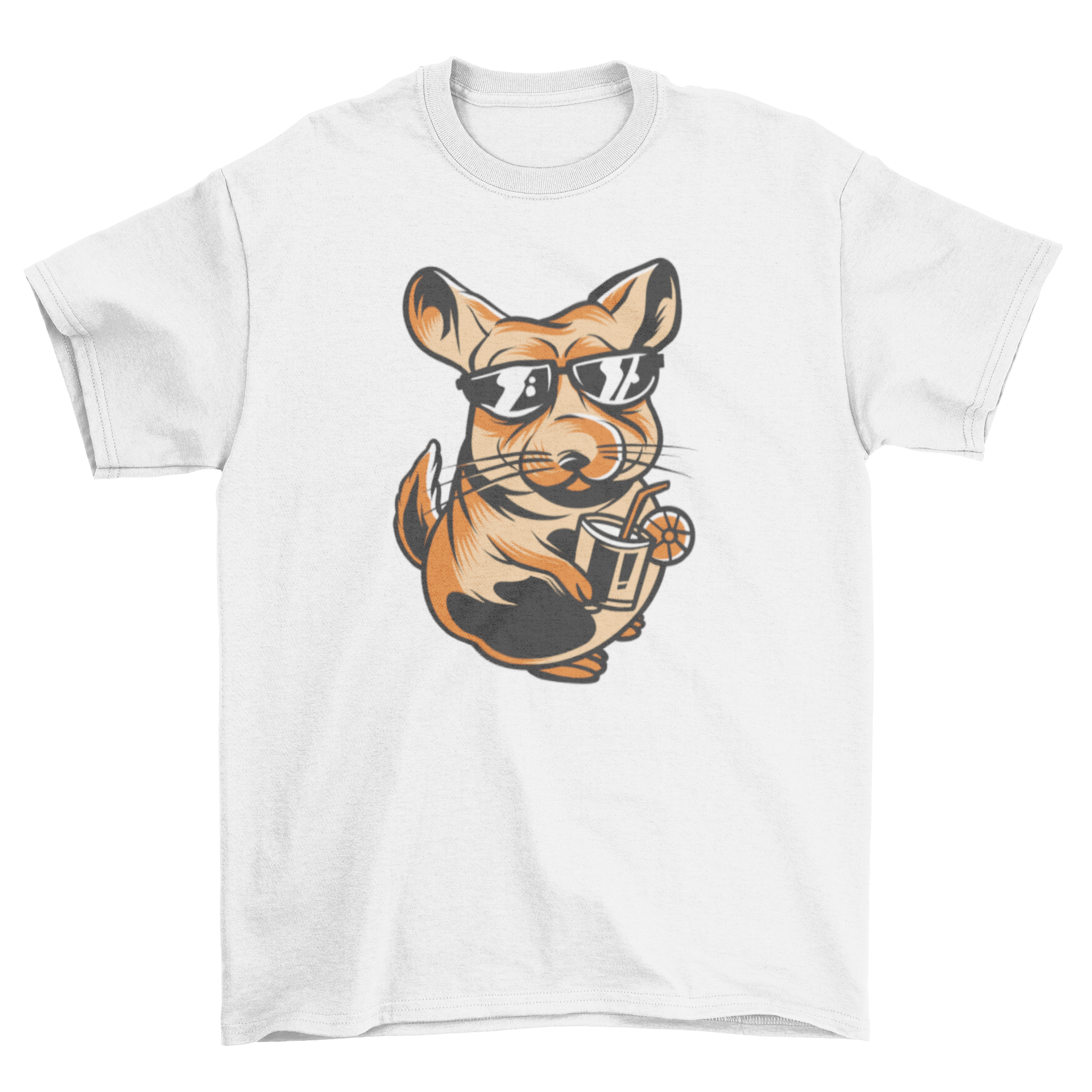 Chill Chinchilla T-Shirt featuring a relaxed chinchilla graphic design on a soft fabric.