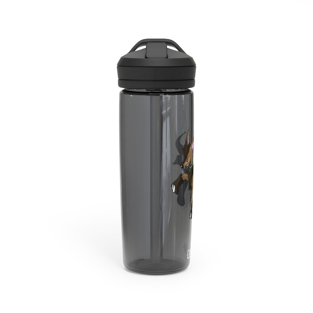 Chiwuahun CamelBak Eddy® Water Bottle in 20oz and 25oz sizes, showcasing its robust design and easy-carry handle.