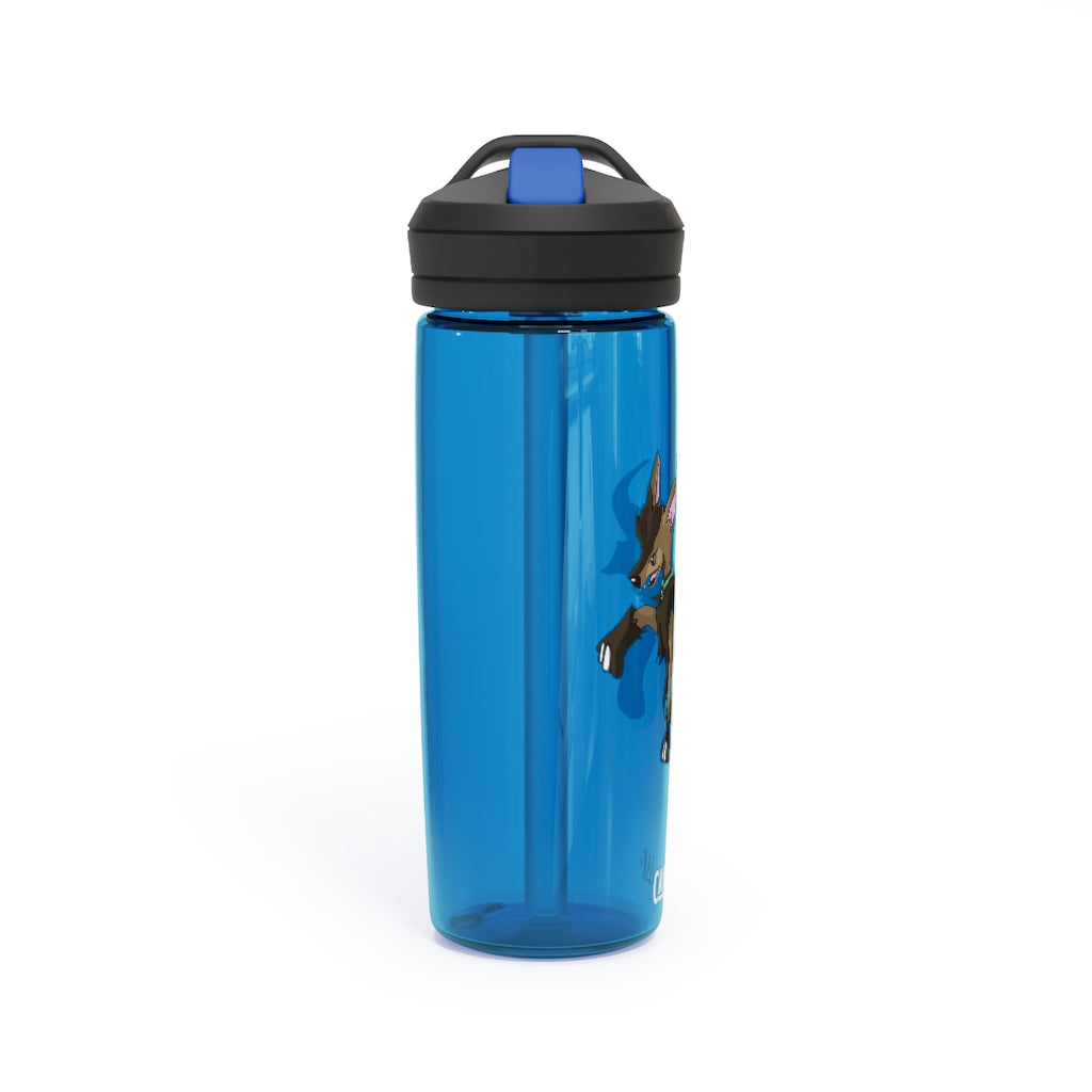 Chiwuahun CamelBak Eddy® Water Bottle in 20oz and 25oz sizes, showcasing its robust design and easy-carry handle.