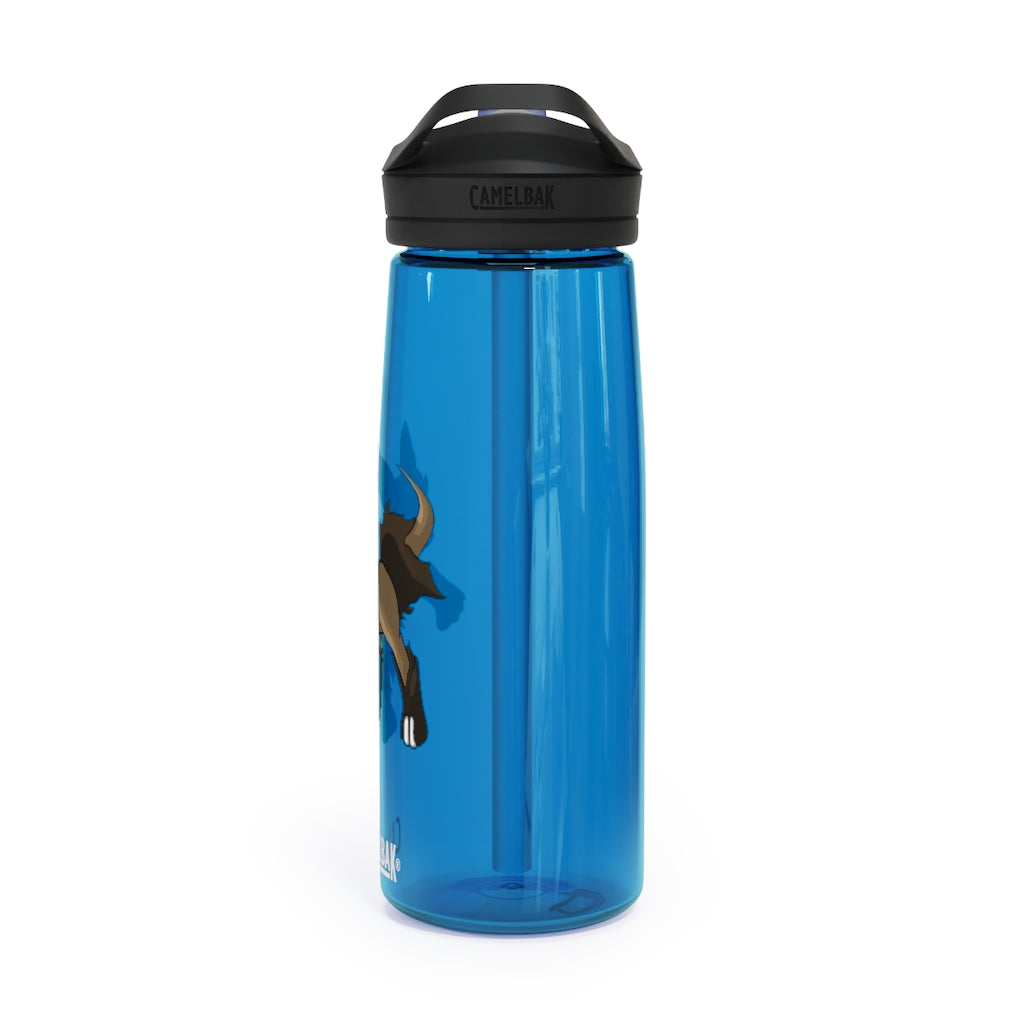 Chiwuahun CamelBak Eddy® Water Bottle in 20oz and 25oz sizes, showcasing its robust design and easy-carry handle.