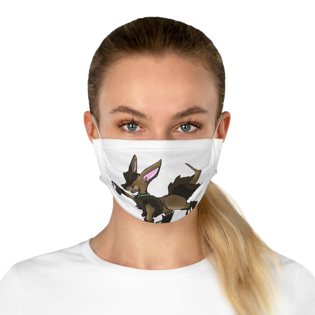 Chiwuahun Cotton Face Mask featuring unique motifs and photography, made from 100% cotton with adjustable earloops and nose wire.