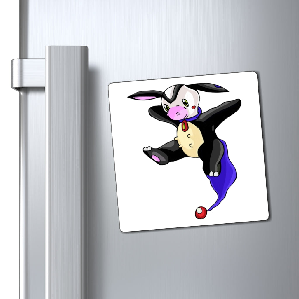 Choyri Magnets showcasing custom designs on a metallic surface, ideal for messaging.