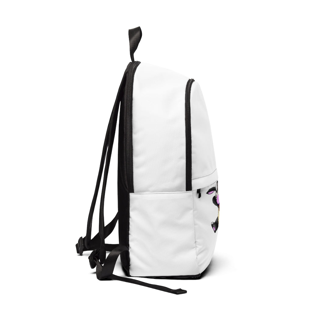 Choyri Unisex Fabric Backpack in stylish design, showcasing adjustable straps and padded back panel, perfect for school and travel.