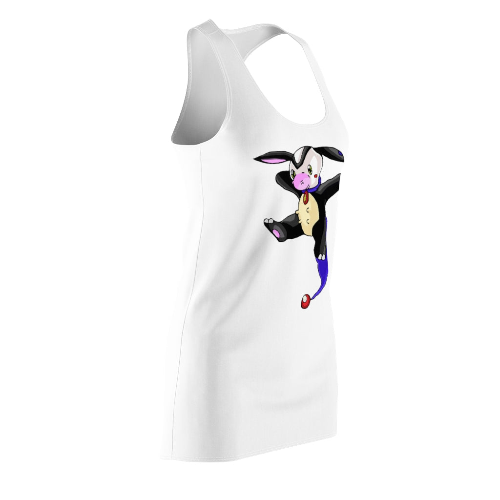 Choyri Women's Cut & Sew Racerback Dress showcasing a stylish and feminine design with a sporty racerback cut.