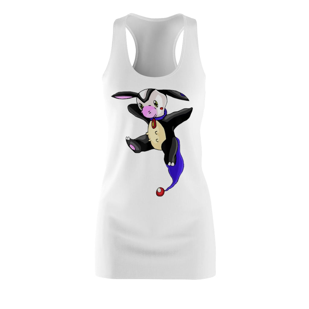 Choyri Women's Cut & Sew Racerback Dress showcasing a stylish and feminine design with a sporty racerback cut.