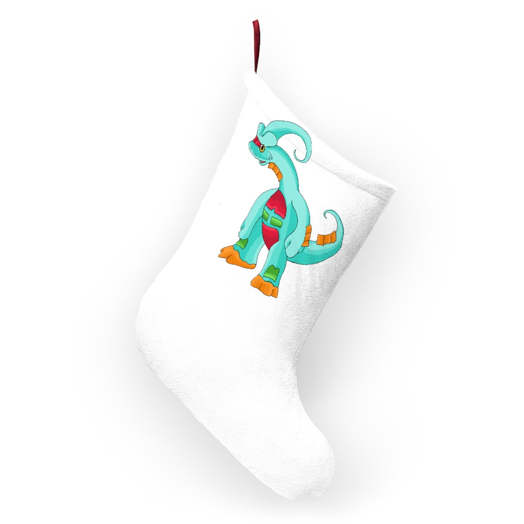 Chrisikle Christmas Stockings featuring custom prints, soft fleece material, and a festive design, perfect for holiday decor.