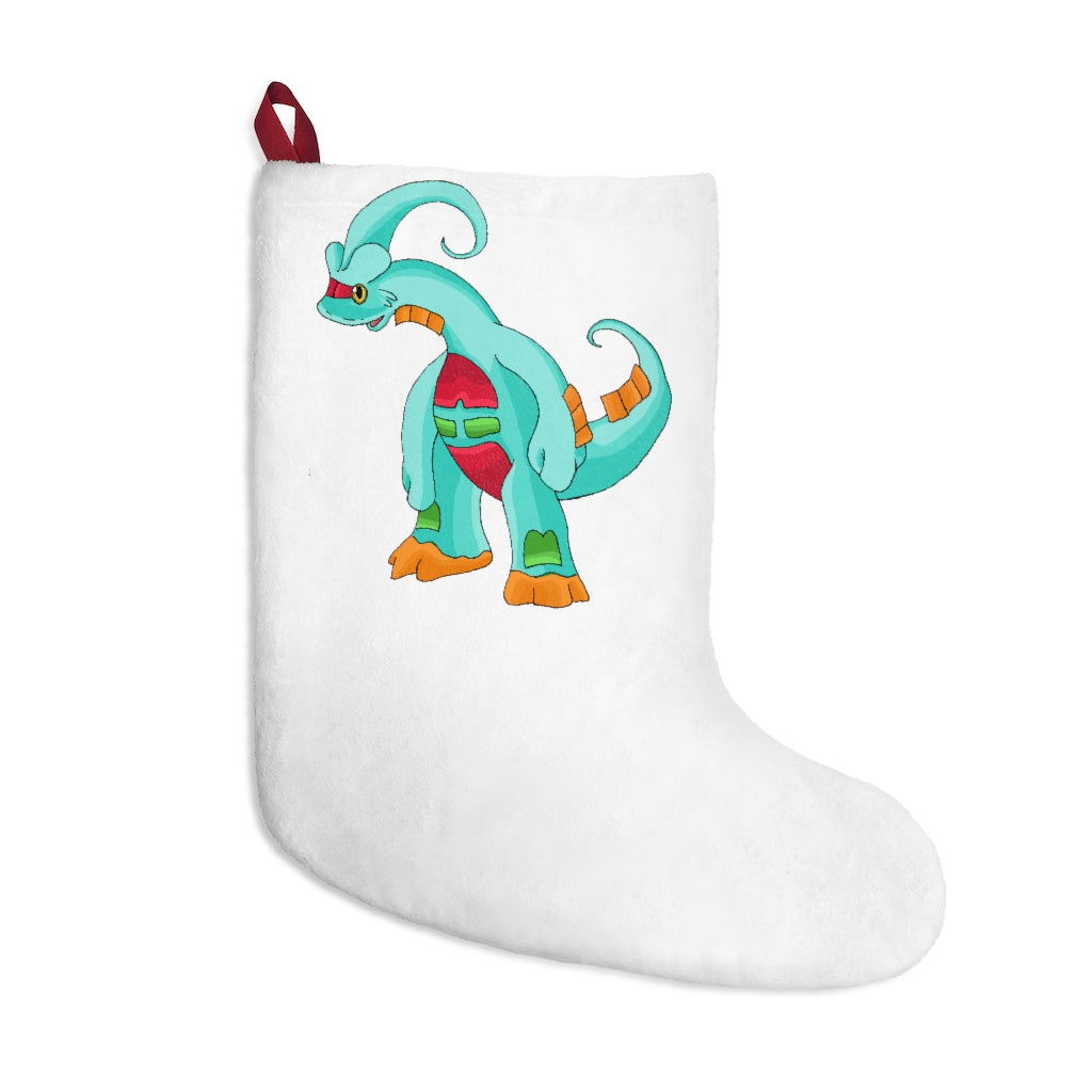 Chrisikle Christmas Stockings featuring custom prints, soft fleece material, and a festive design, perfect for holiday decor.