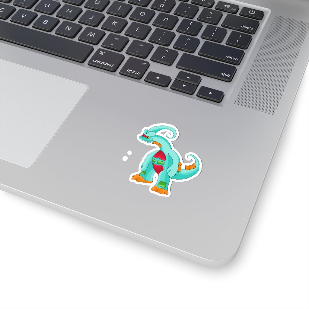 Chrisikle Kiss-Cut Stickers showcasing custom shapes and vibrant colors on a white background.