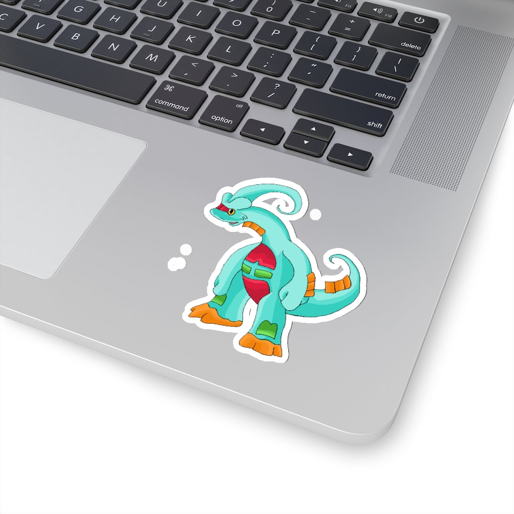 Chrisikle Kiss-Cut Stickers showcasing custom shapes and vibrant colors on a white background.