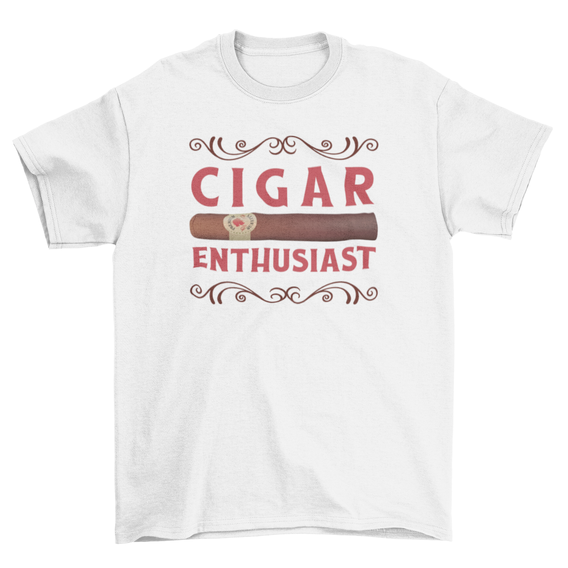 Cigar enthusiast t-shirt featuring the quote and cigar illustration, perfect for cigar lovers.