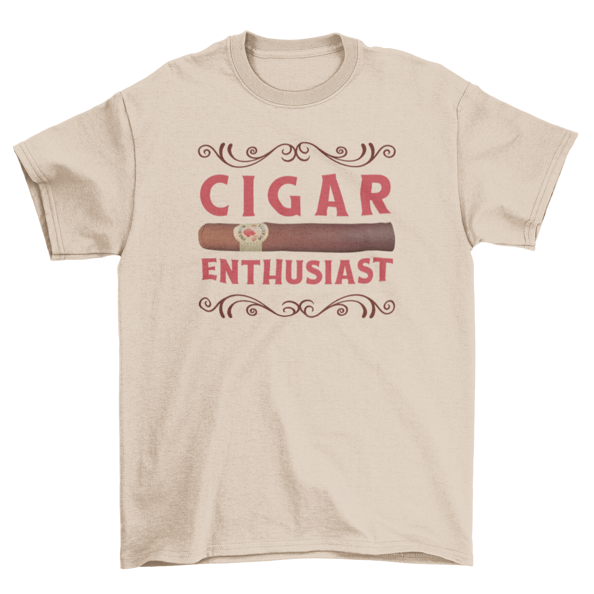 Cigar enthusiast t-shirt featuring the quote and cigar illustration, perfect for cigar lovers.