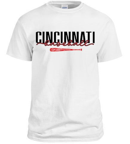 Cincinnati Baseball T-Shirt and Hoodie featuring a stylish design for fans, showcasing team spirit and comfort.