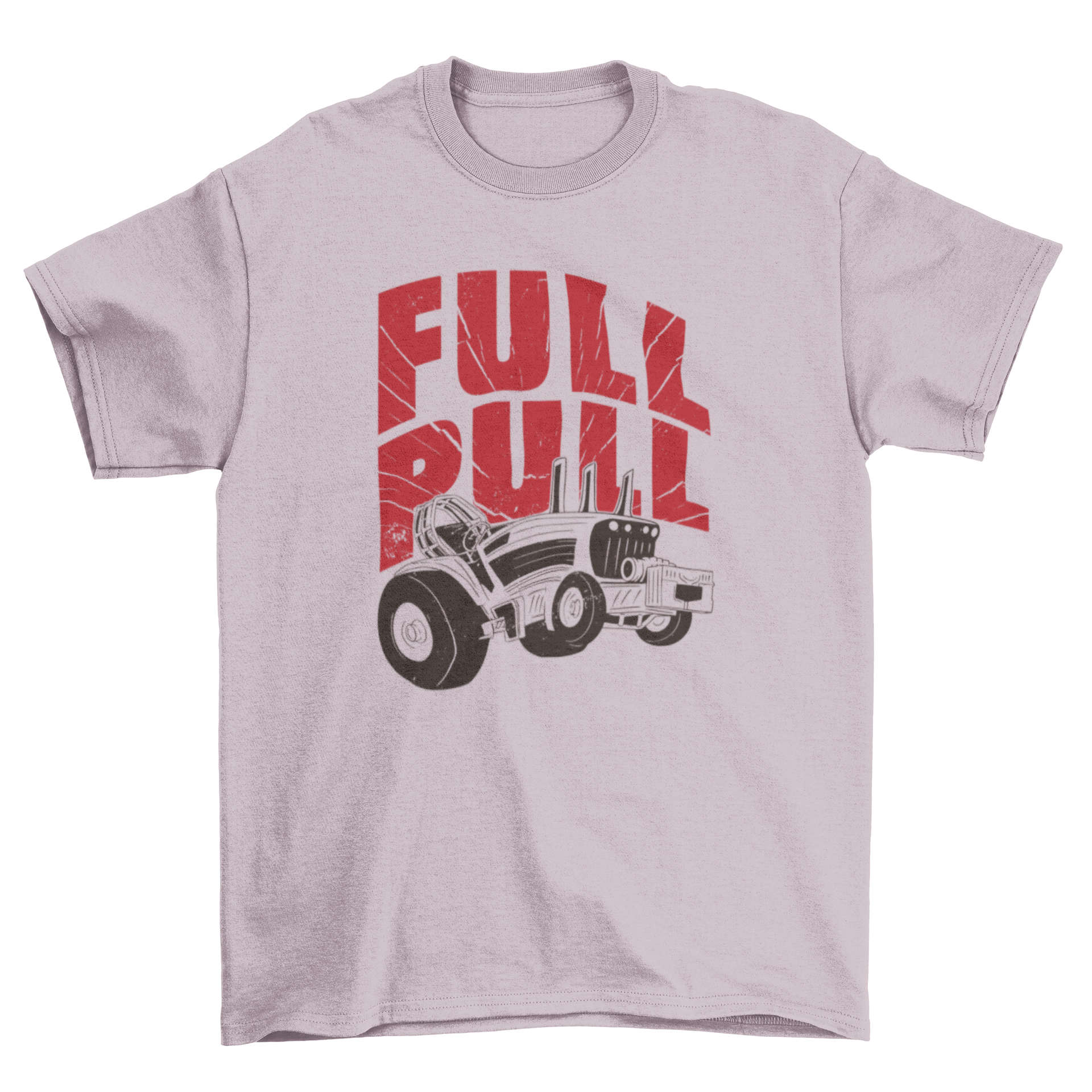 Classic t-shirt featuring a tractor graphic and the quote 'Full Pull', perfect for tractor enthusiasts.