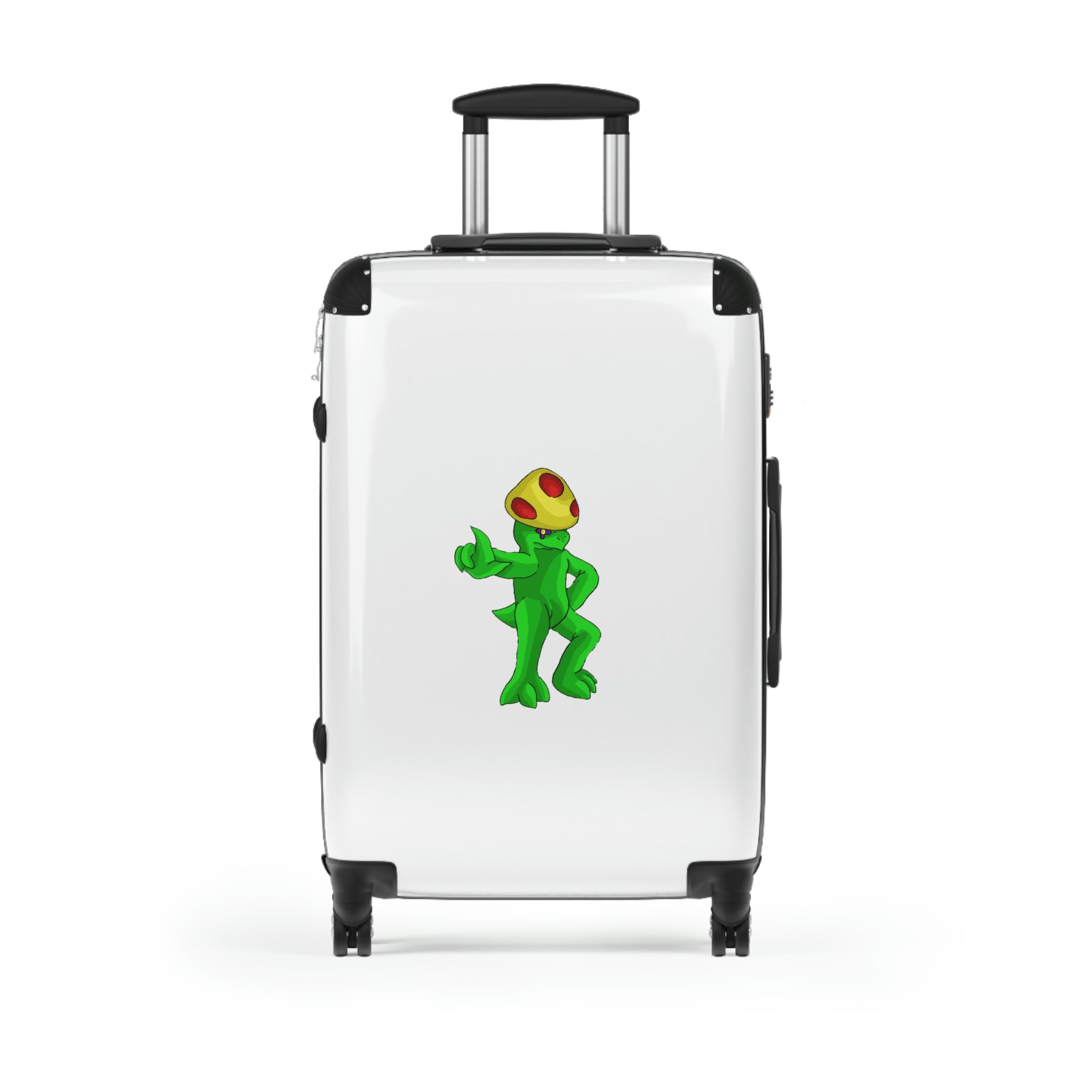 Clawmep Cabin Suitcase featuring a personalized design, lightweight construction, and durable hard-shell material.