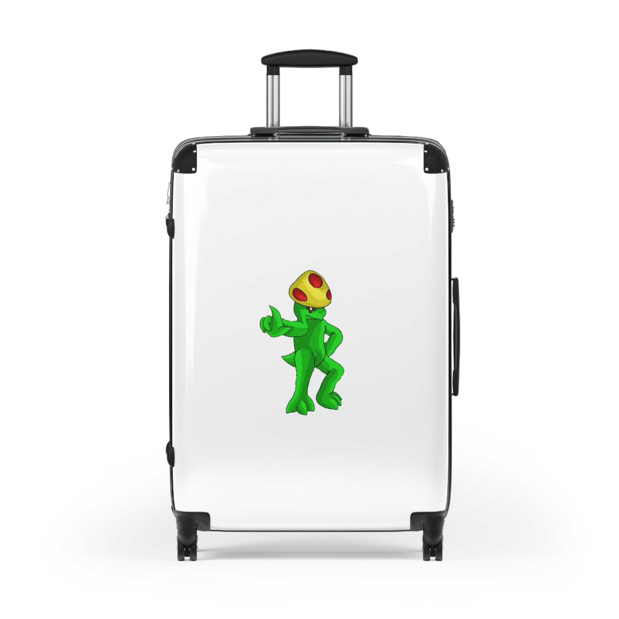 Clawmep Cabin Suitcase featuring a personalized design, lightweight construction, and durable hard-shell material.