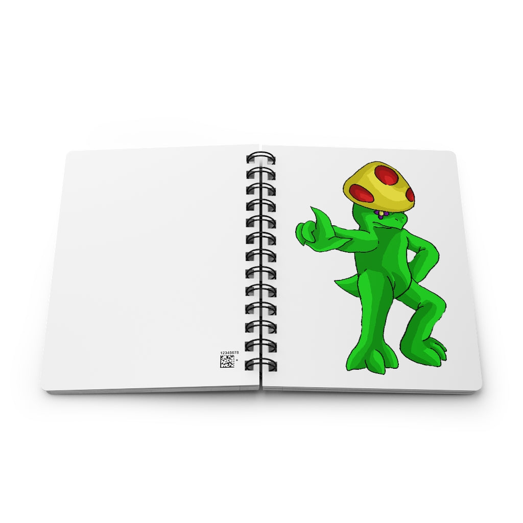 Clawmep Spiral Bound Journal with glossy laminated cover and lined pages, showcasing its stylish design and durability.