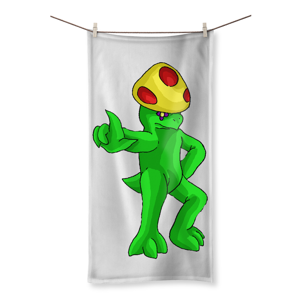 Clawmep Sublimation All Over Towel featuring vibrant prints on one side and soft cotton backing on the other, available in various sizes.