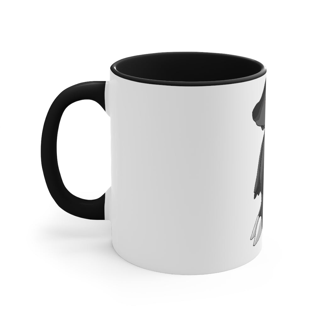 Cloudydo Accent Mug featuring a two-tone design with a white exterior and a colored interior, available in red, pink, and black options.