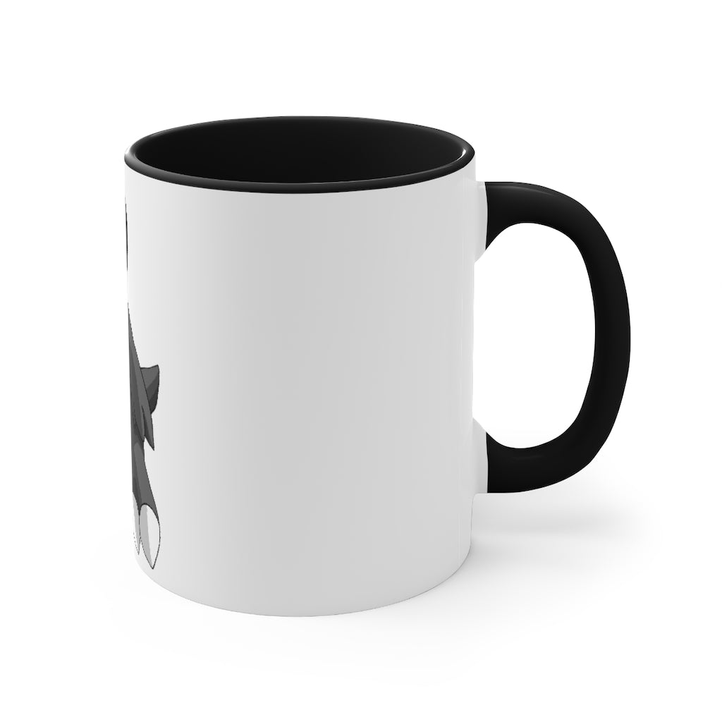 Cloudydo Accent Mug featuring a two-tone design with a white exterior and a colored interior, available in red, pink, and black options.