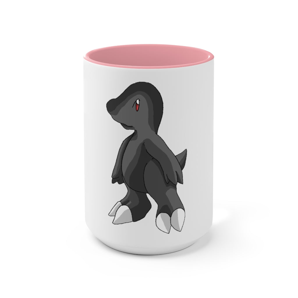 Cloudydo Accent Mug featuring a two-tone design with a white exterior and a colored interior, available in red, pink, and black options.