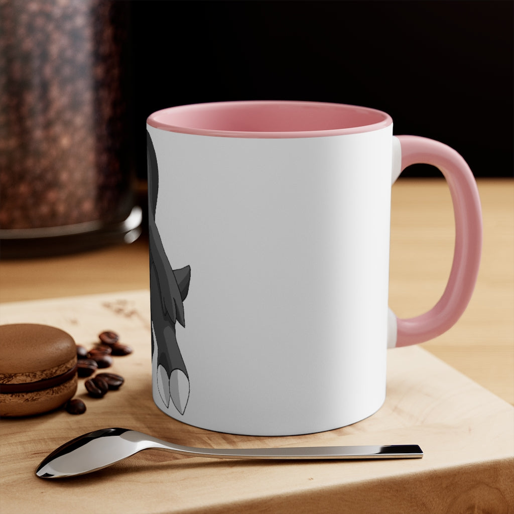 Cloudydo Accent Mug featuring a two-tone design with a white exterior and a colored interior, available in red, pink, and black options.