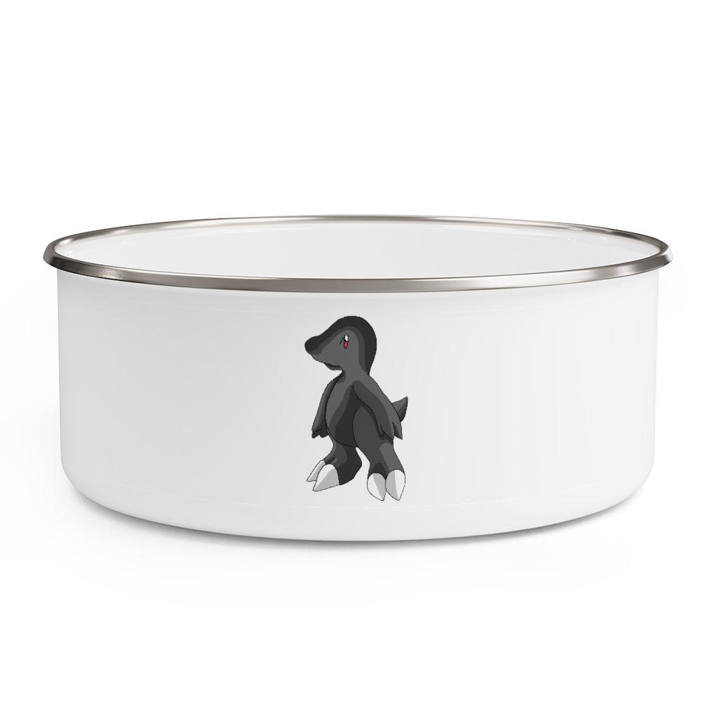 Cloudydo Enamel Bowl made of stainless steel with a translucent lid, showcasing a stylish hipster chic design.