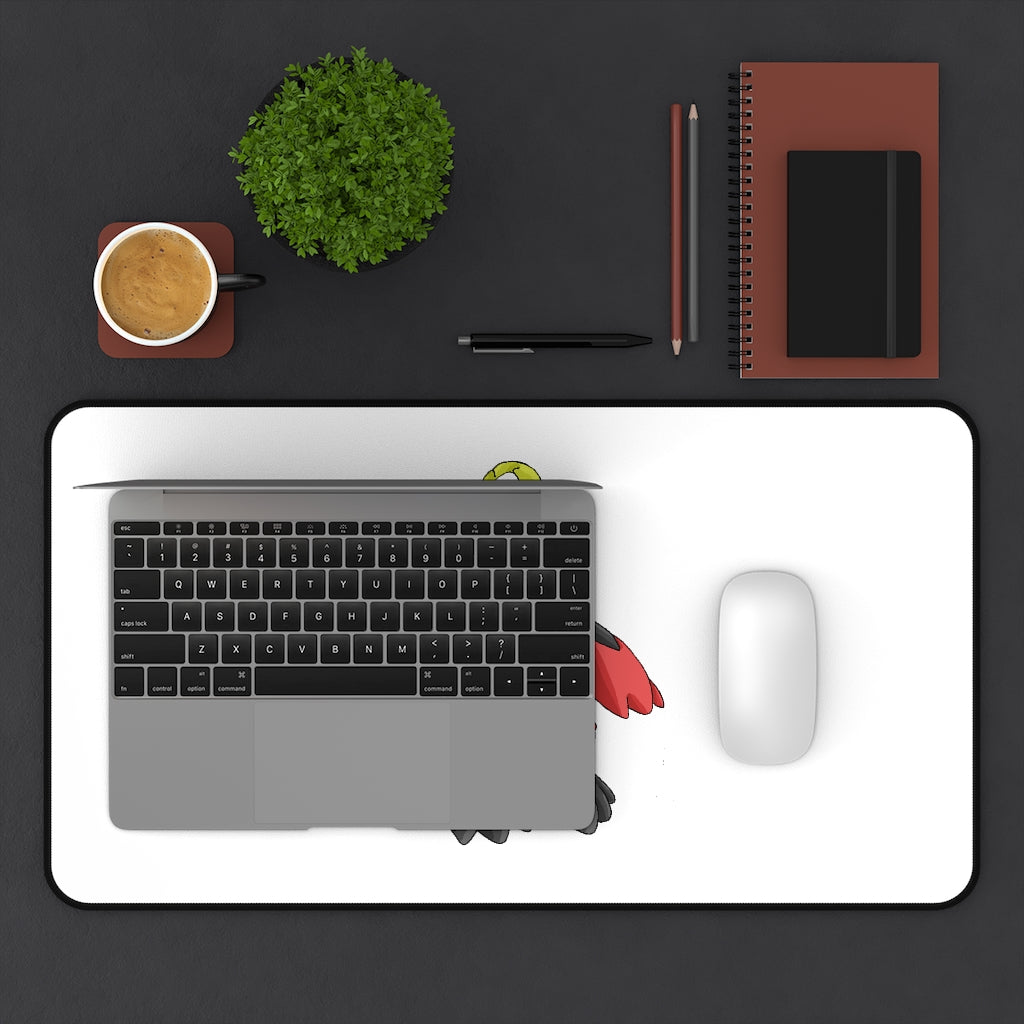 Customizable Cloudyking Desk Mat made of 4mm thick neoprene with anti-slip backing, available in three sizes.