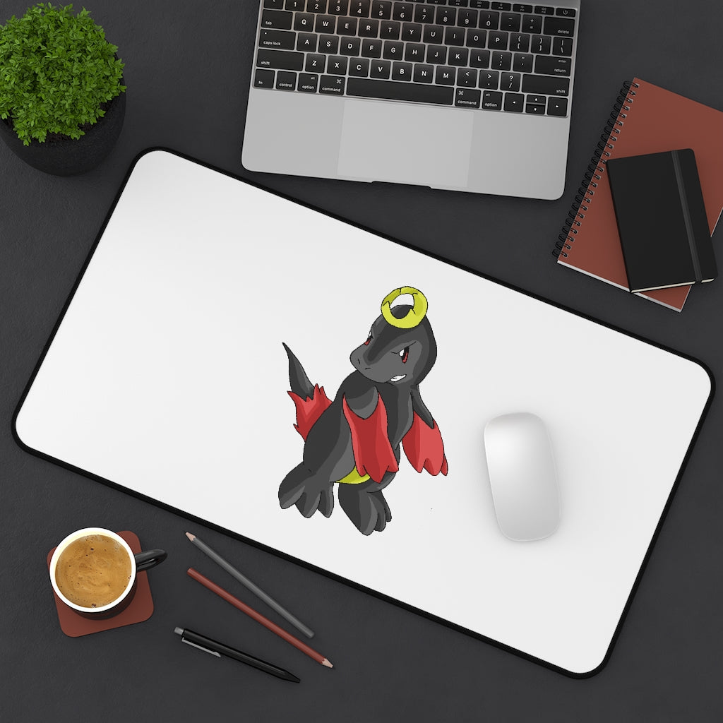 Customizable Cloudyking Desk Mat made of 4mm thick neoprene with anti-slip backing, available in three sizes.