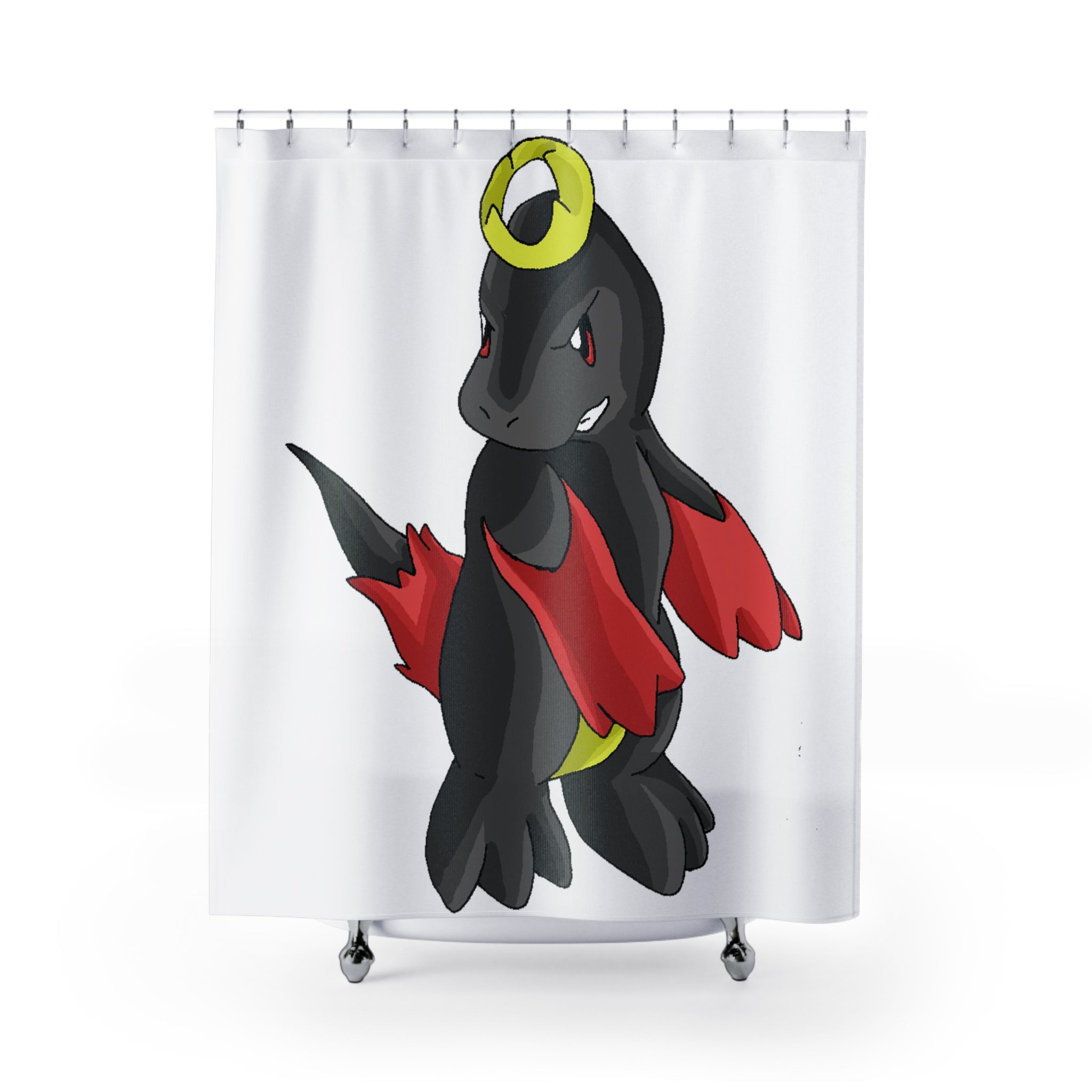 Cloudyking Shower Curtain featuring vibrant custom designs on durable polyester fabric, ideal for bathroom decor.