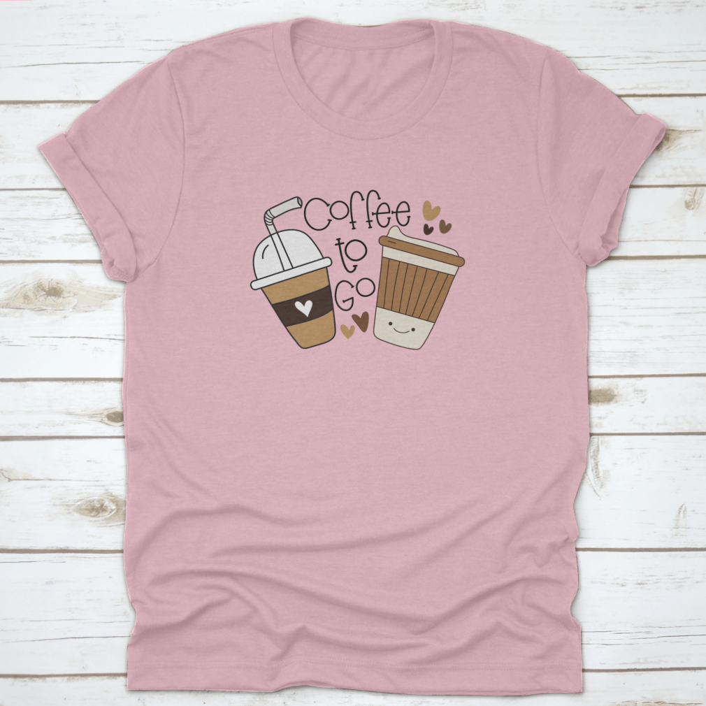 Cute smiley hand-drawn coffee cups with hearts, showcasing a fun and cheerful design perfect for coffee lovers.