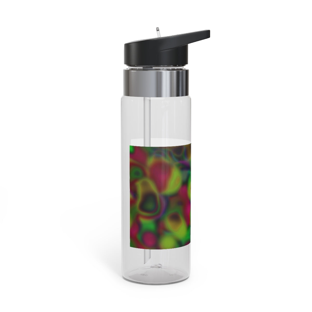 Colorful Cloud Painting Kensington Tritan™ Sport Bottle, 20oz, featuring a vibrant design and a convenient carabiner hook.