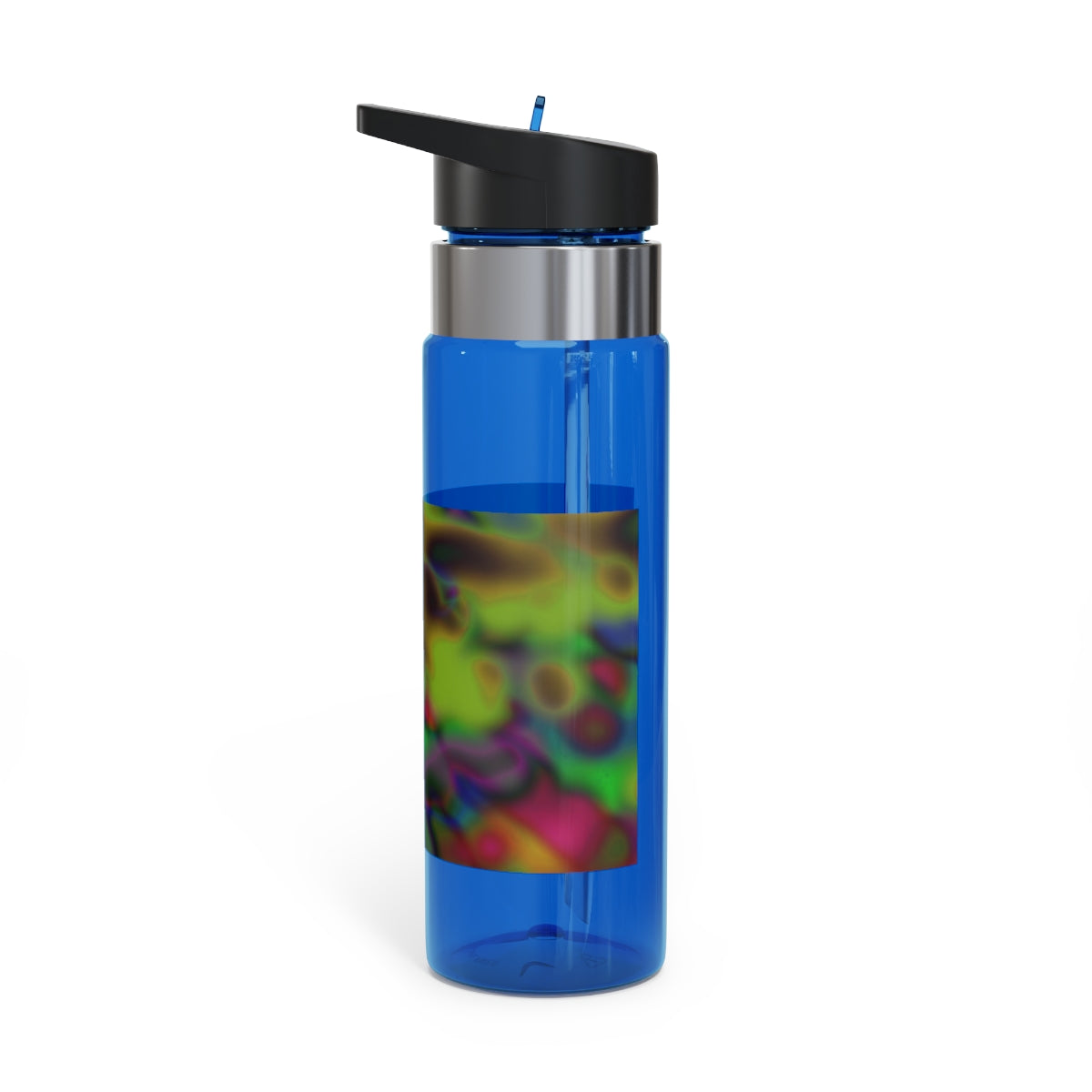 Colorful Cloud Painting Kensington Tritan™ Sport Bottle, 20oz, featuring a vibrant design and a convenient carabiner hook.