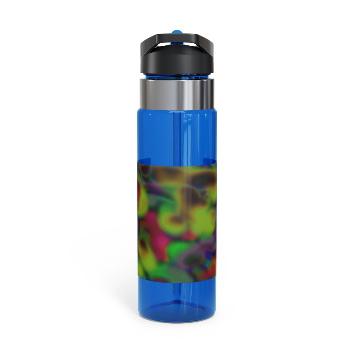 Colorful Cloud Painting Kensington Tritan™ Sport Bottle, 20oz, featuring a vibrant design and a convenient carabiner hook.