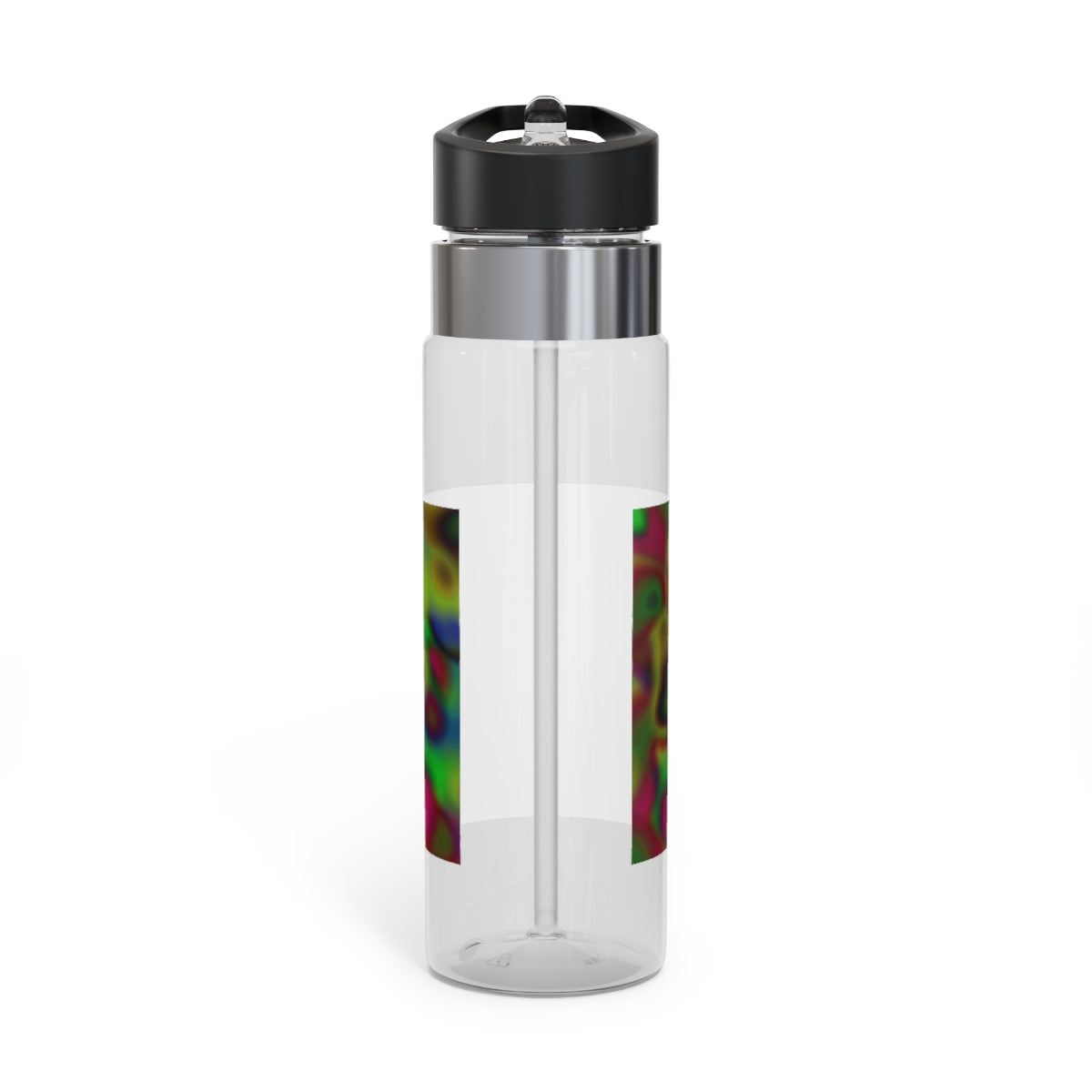 Colorful Cloud Painting Kensington Tritan™ Sport Bottle, 20oz, featuring a vibrant design and a convenient carabiner hook.